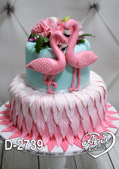 Flamingosi i cveće