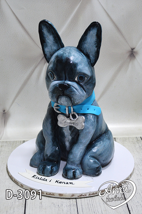 Francuski buldog torta