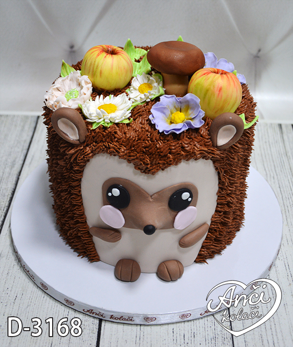 Jež 3D torta