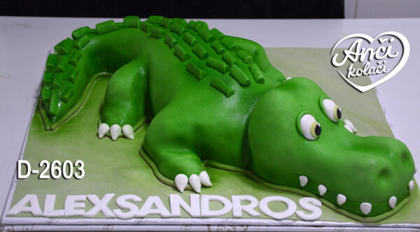 Krokodil torta