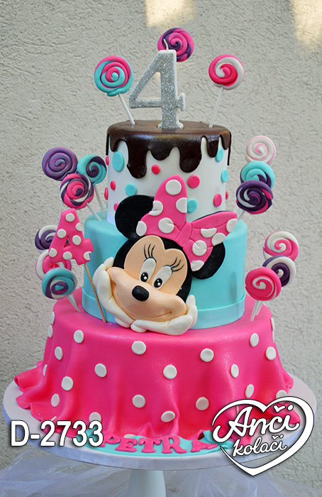 Mini Maus šarena torta