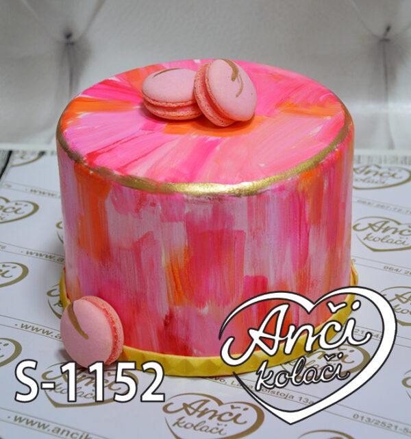 Roze akvarel